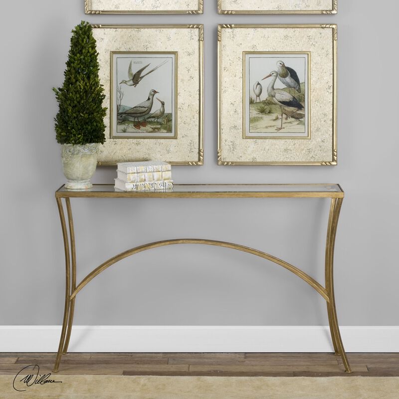 Uttermost Alayna Gold Console Table image number 1